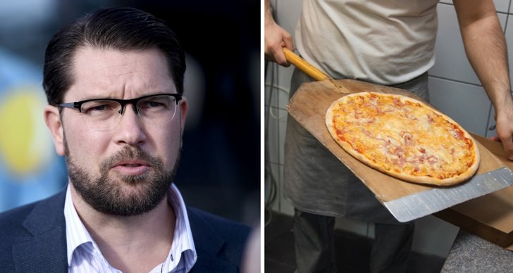 Pizza, Jimmie Åkesson, Valet 2022, Sverigedemokraterna